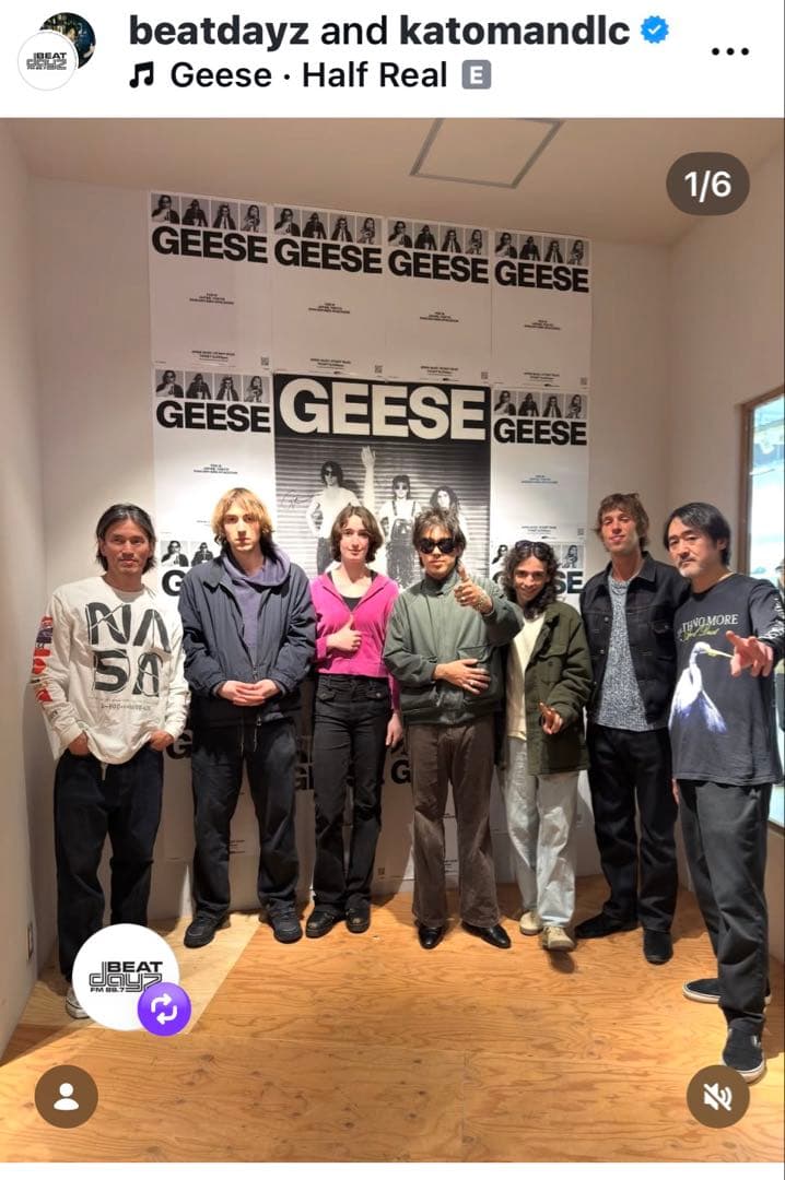 ギースのＴシャツ 完売・店頭限定スペシャルセット（Geese ジャパンツアー時）