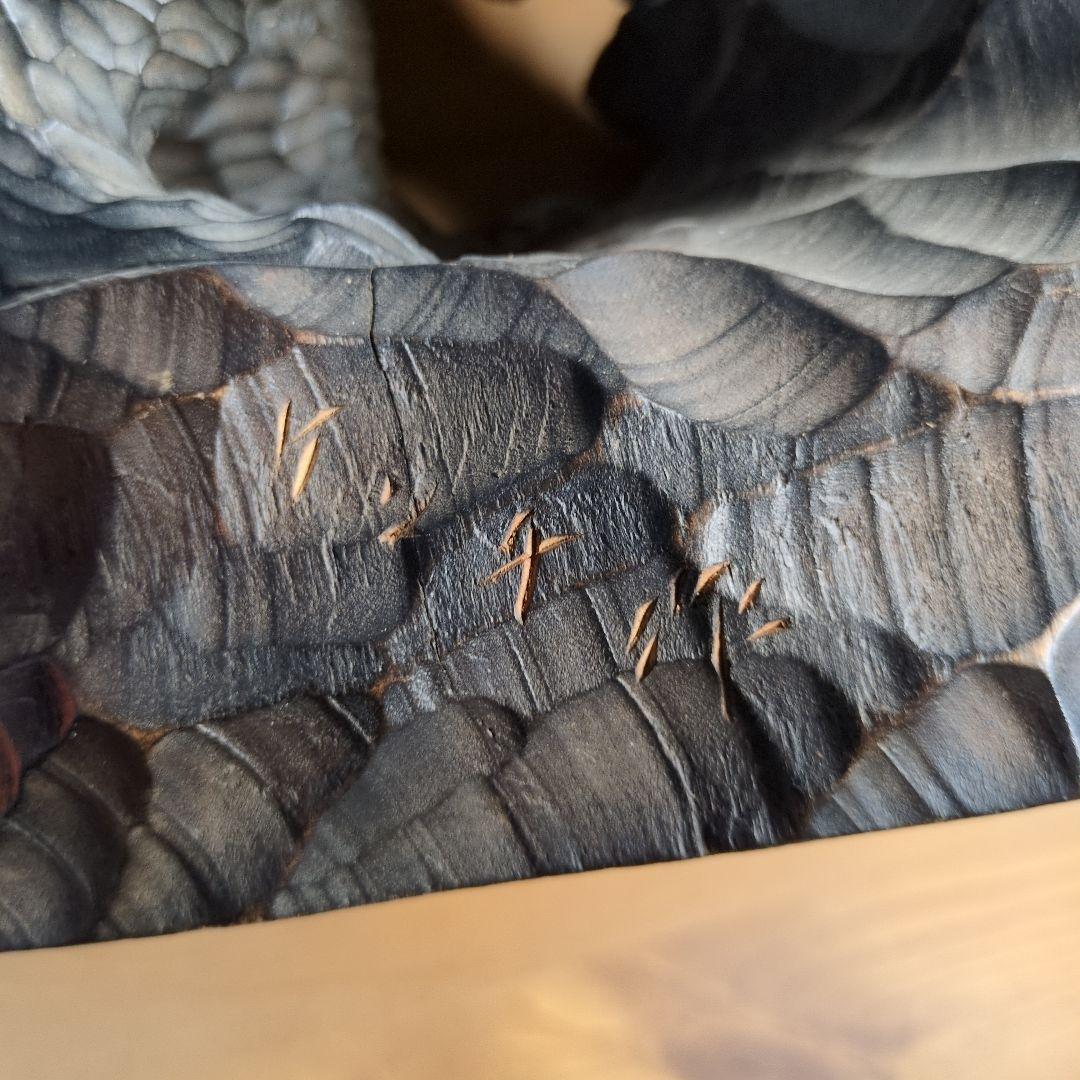 逸品！！お宝！！ 平塚ケンチ 木彫り 親子熊 　1968年