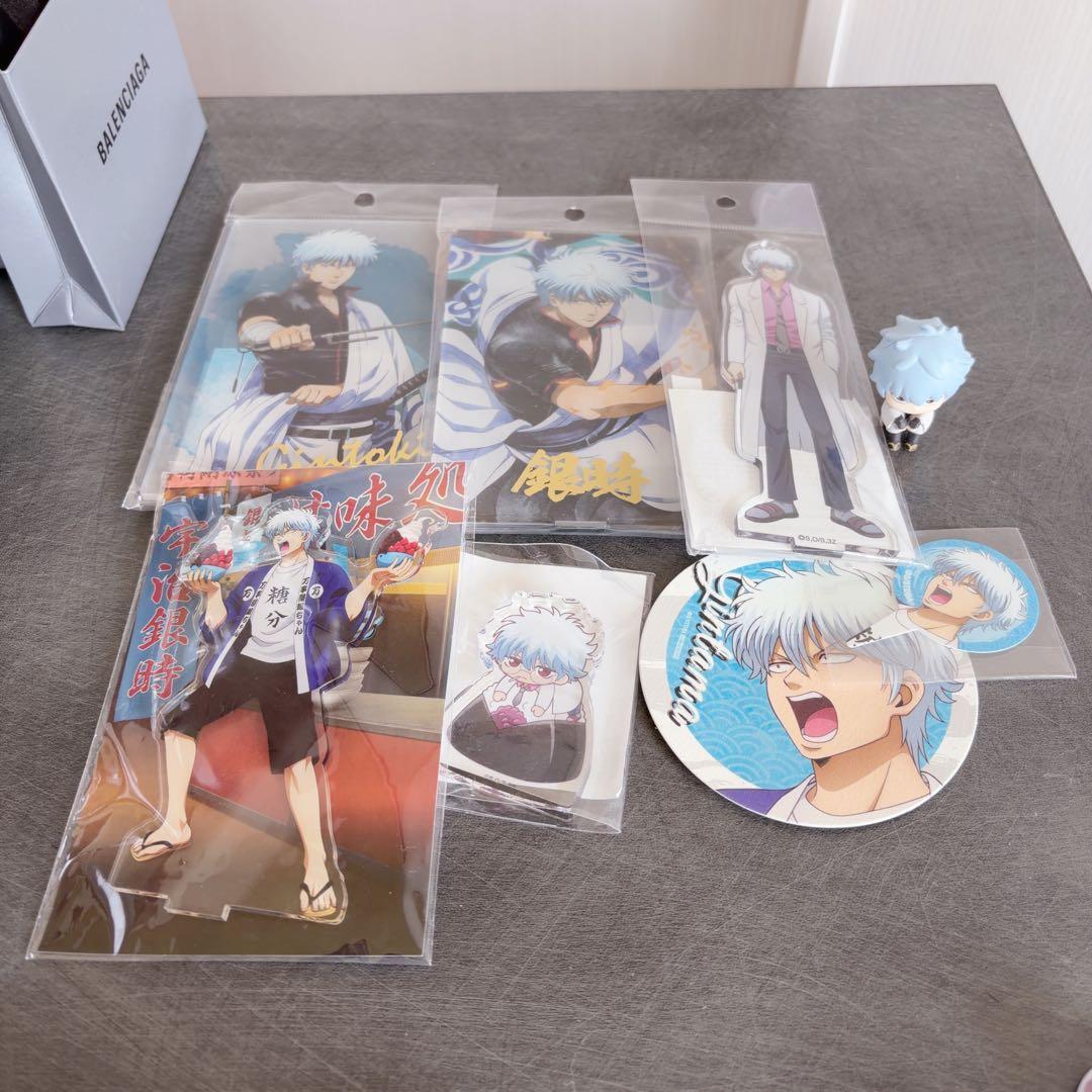 坂田銀時 坂田銀八 グッズまとめ売り フィギュア 缶バッジ ぬいぐるみ アクスタ