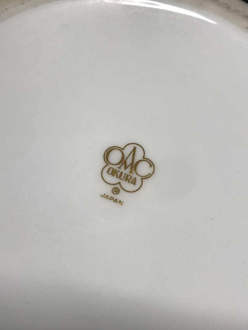 【USED】大倉陶園　金触　ブドウ　葡萄　花瓶　フラワーベース