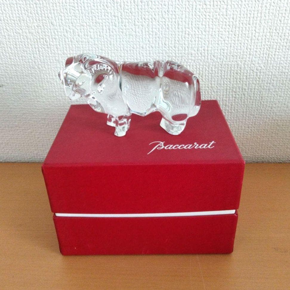 【新品】バカラ　羊 　ひつじ　箱付き　干支　 動物 クリスタル 　袋付き