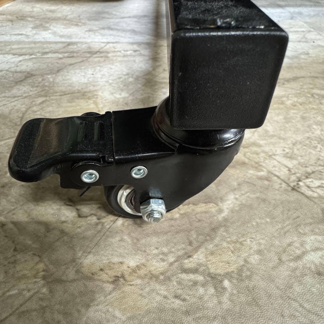 黒いレースカーテン 調整可能ポール付き