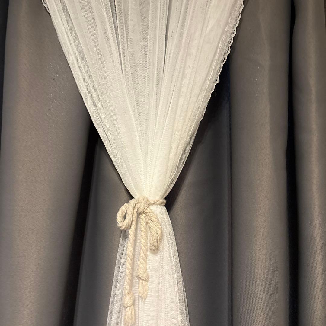 カーテン 1級遮光 防音 遮音 吸音 おしゃれ 無地 2倍ヒダ グレー