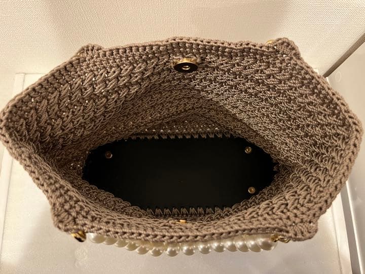 【ハンドメイド】お花のモチーフかぎ編みハンドバッグ