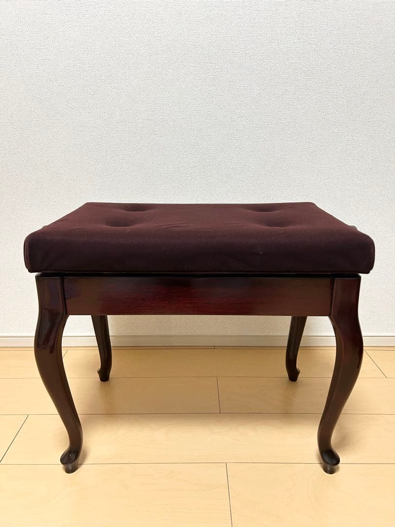 ピアノ椅子　マホガニー　ワインレッド　猫脚　アップライトピアノ　グランドピアノ