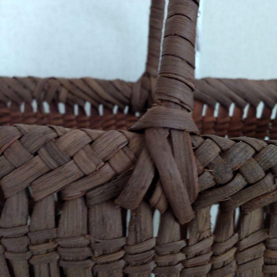 最終値引価格～3/25迄新品未使用「竹虎」 国産山葡萄手提げ籠バック