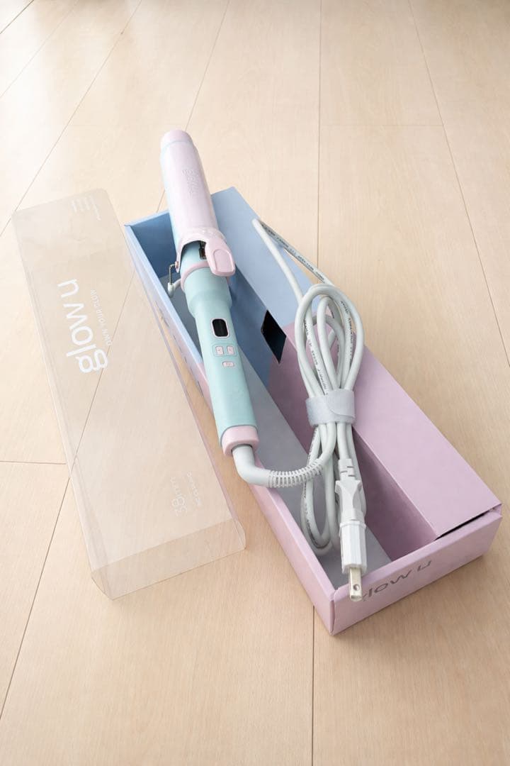 glow u グローユー エクストラロングバレルカールアイロン38mm