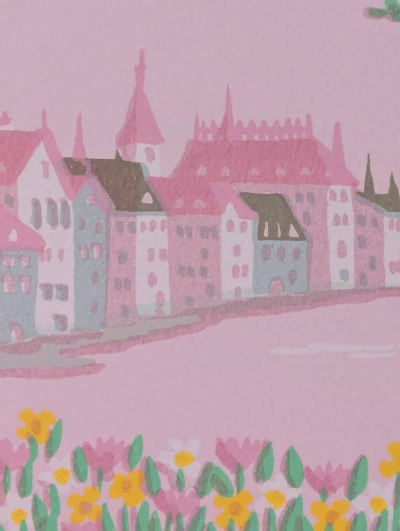 【真作】版画　北吉晃　シルクスクリーン　限定150部　Z135