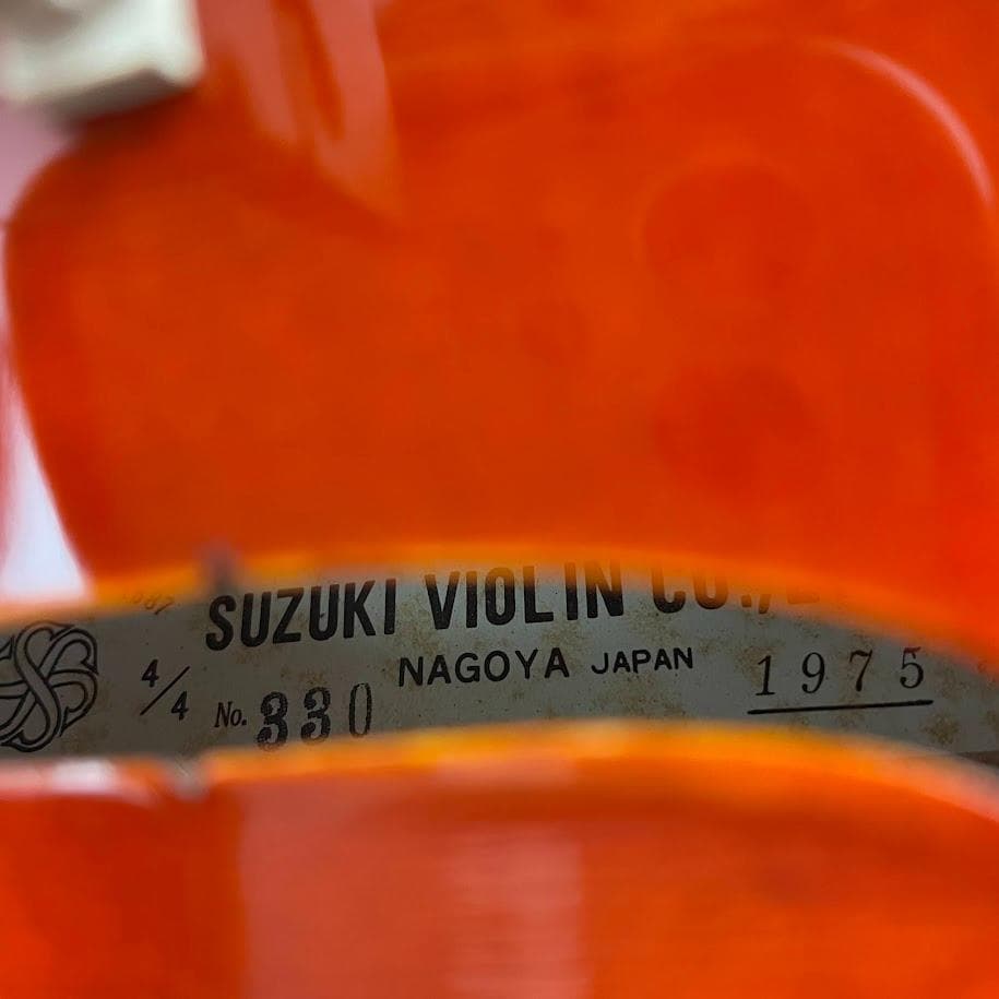 極美・極虎●鈴木バイオリン● No.330 4/4 1975年 日本製 新品・弦