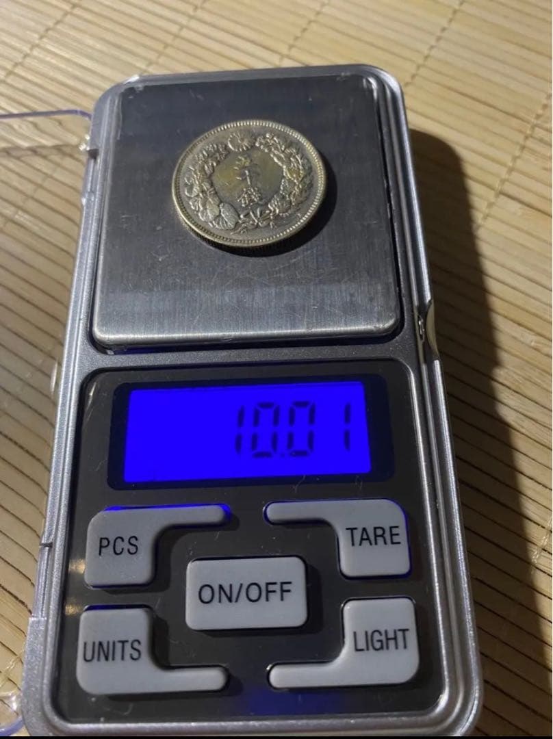 旭日50銭銀貨 明治14年 古銭　未使用　トーン　コレクション