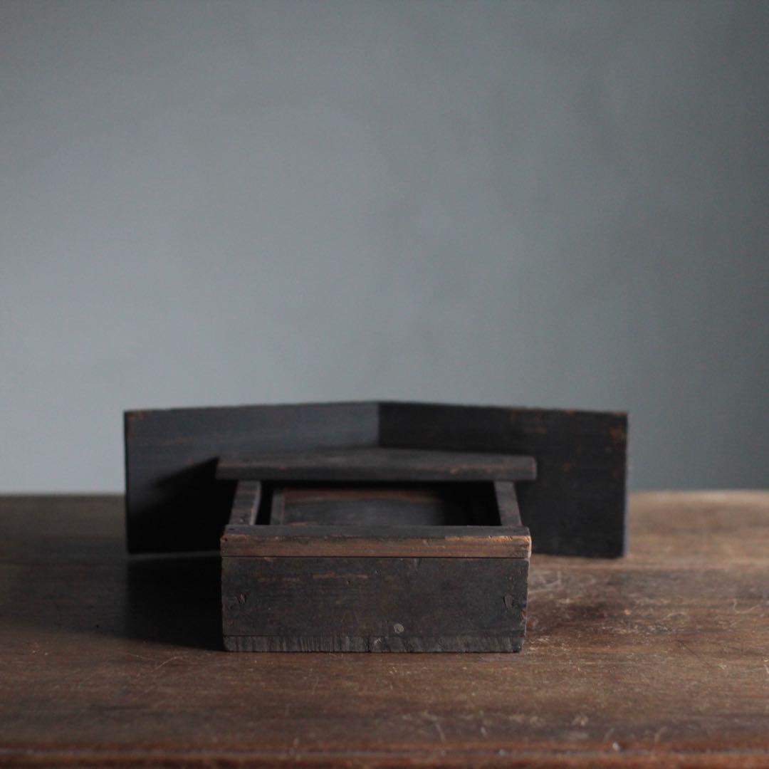 古い 木製 厨子 金刀比羅宮 御札 古道具 アンティーク オブジェ