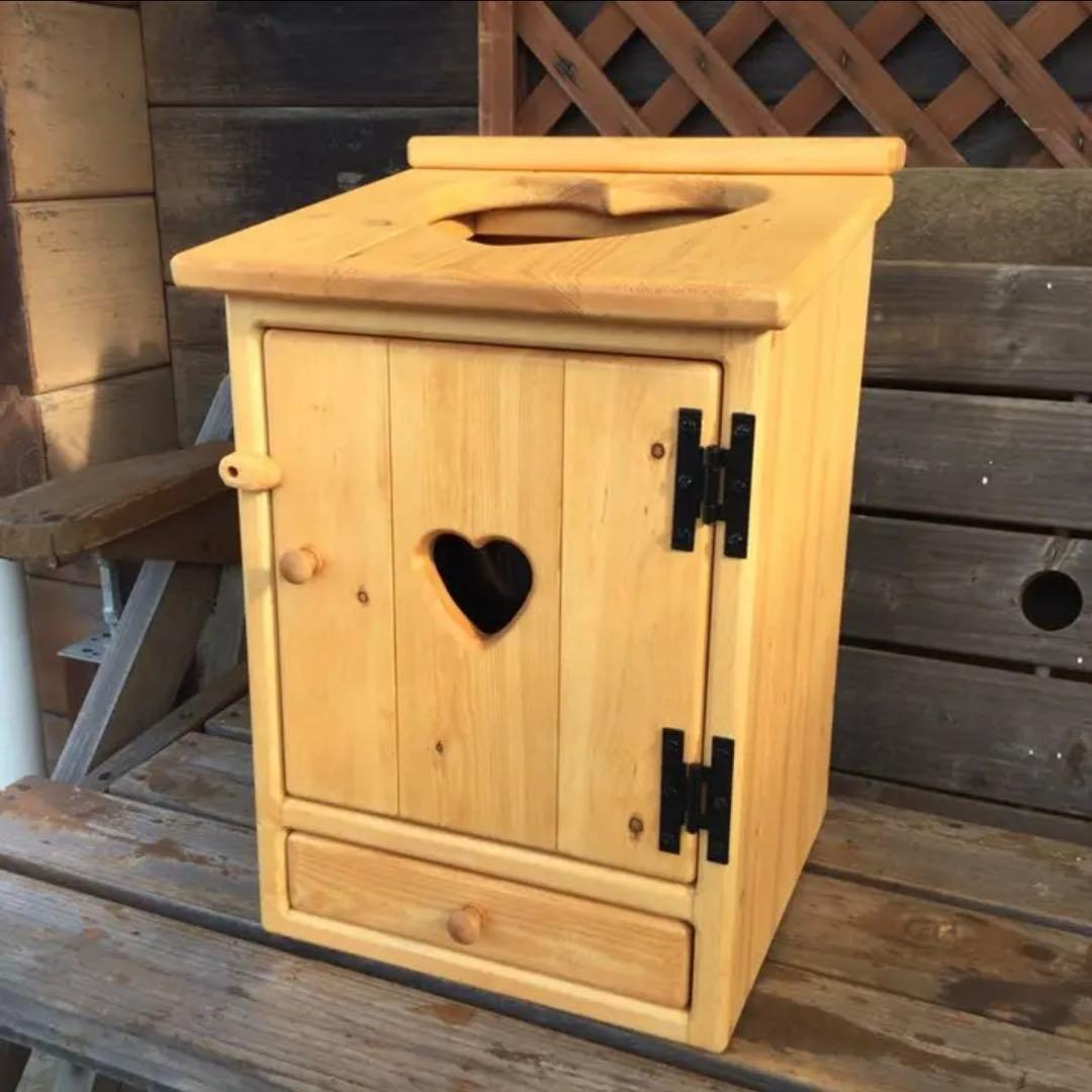アメリカンカントリー家具　カントリーハートダストBOX 引き出し付き　ミニ