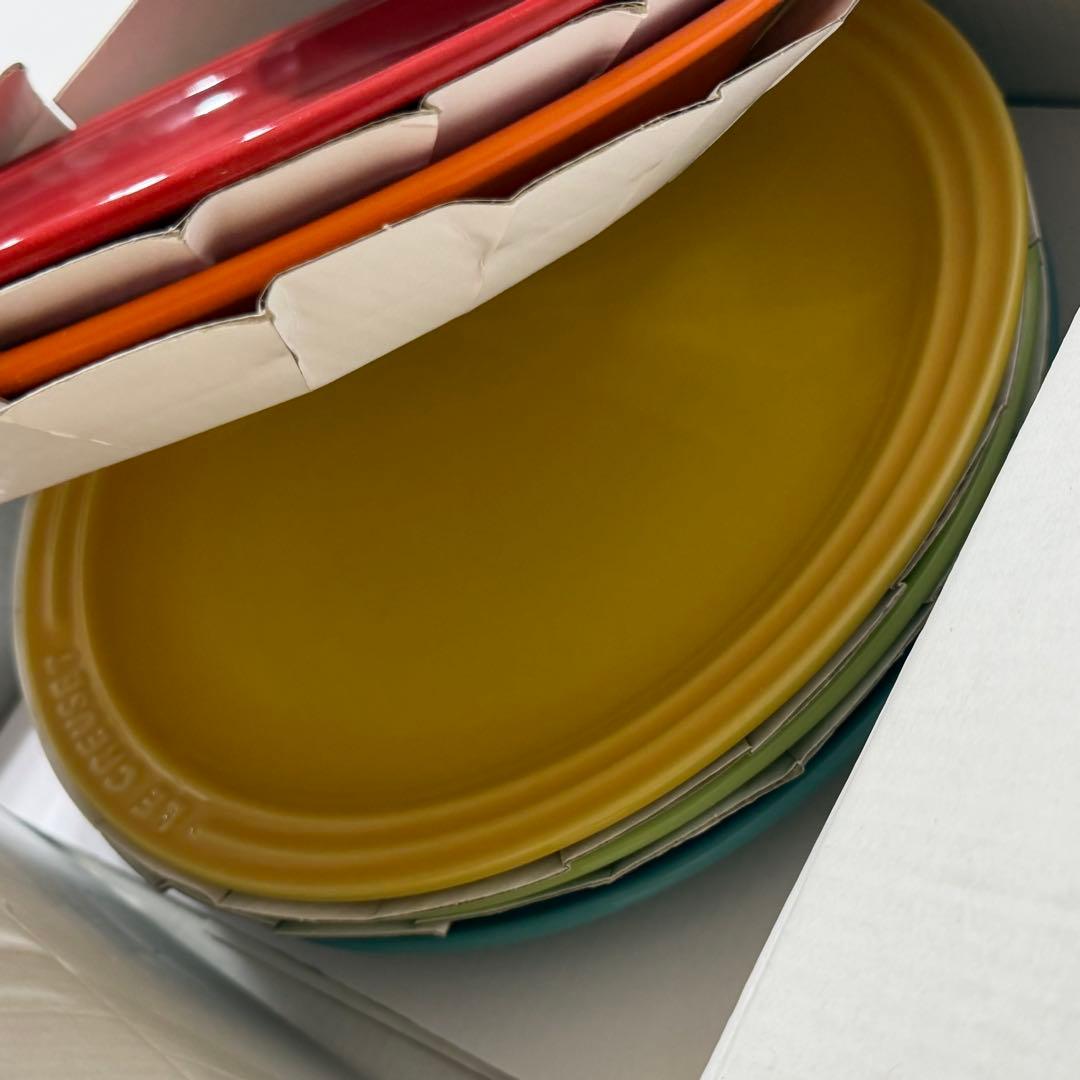LE CREUSET ル・クルーゼ ストーンウェア 皿 5枚セット 23cm