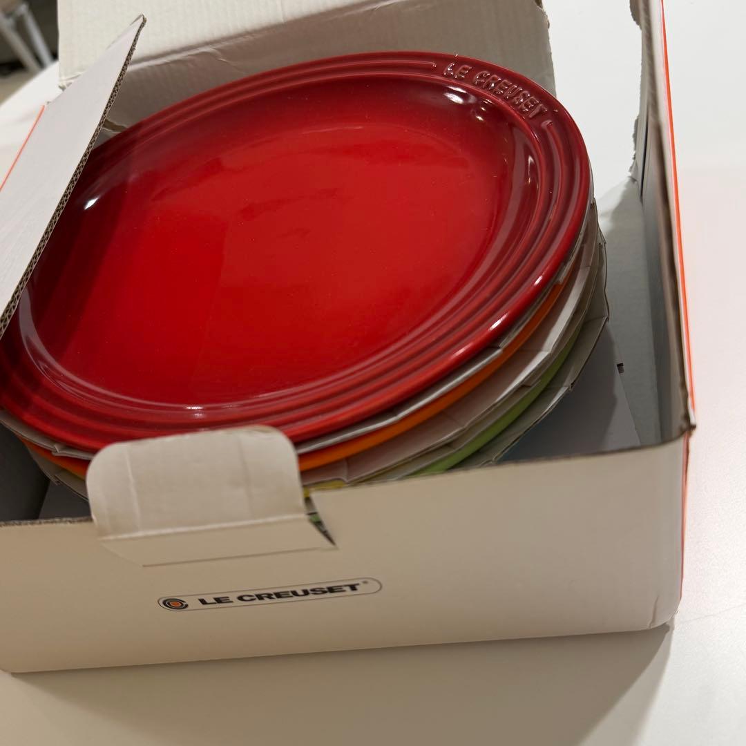 LE CREUSET ル・クルーゼ ストーンウェア 皿 5枚セット 23cm