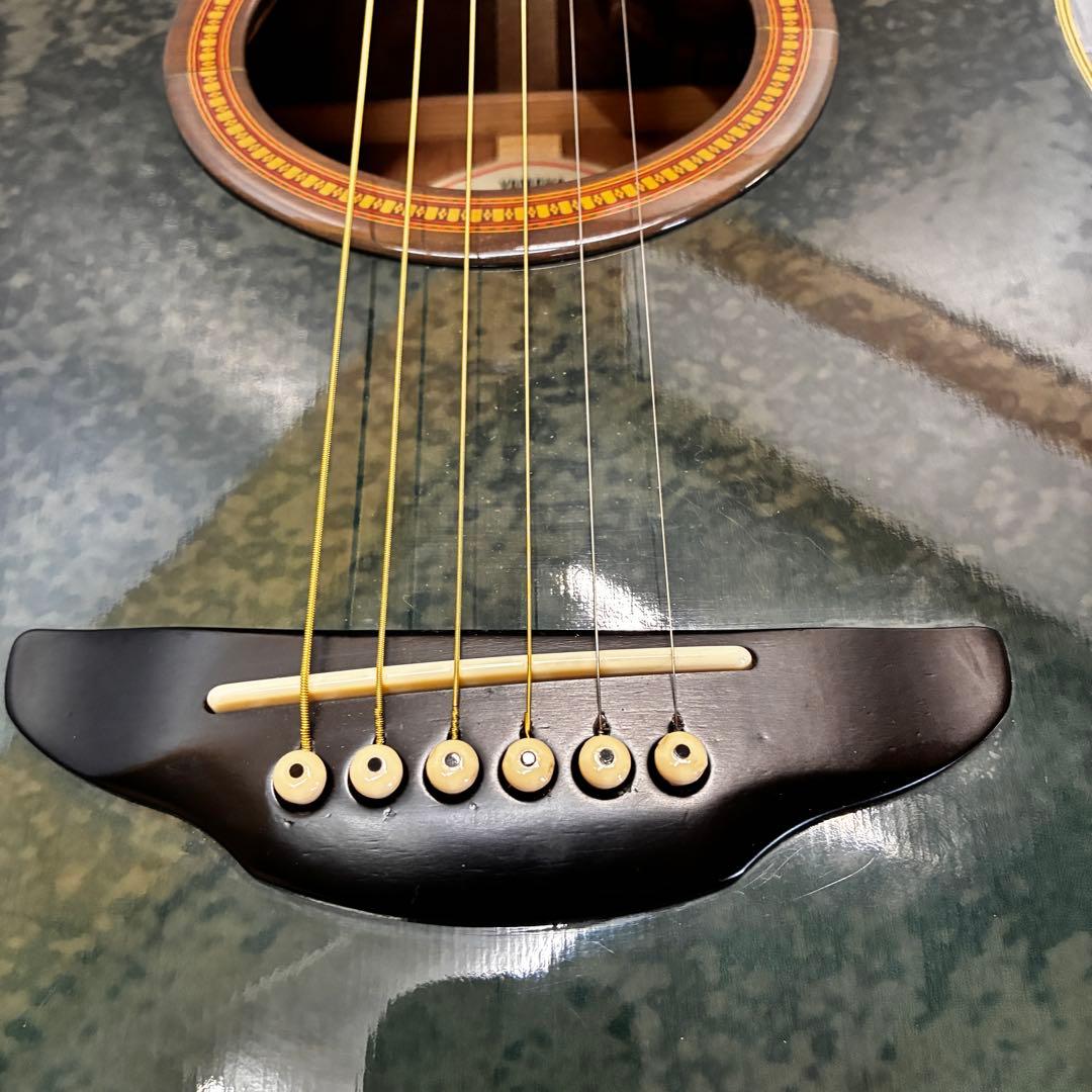 【美品】YAMAHA エレアコ APX-6A ハードケース付き グリーンバースト