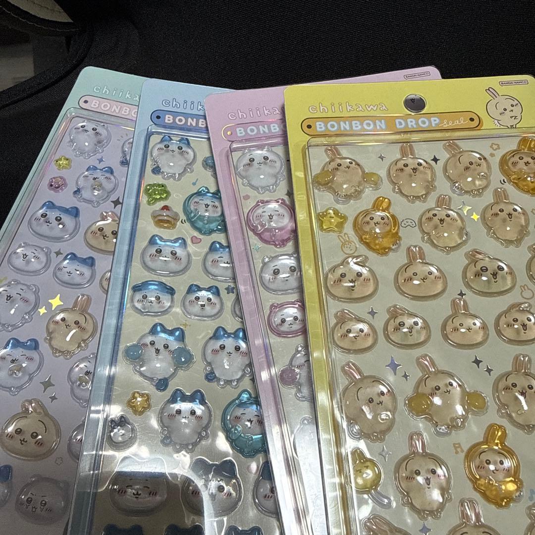 【正規品】ちいかわ ボンボンドロップシール 第1弾 4種セット