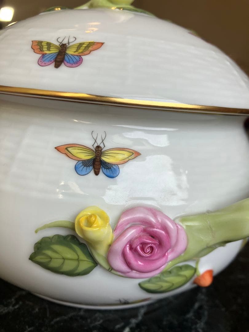 【HEREND ヘレンド】ロスチャイルドバード　スープチューリン　希少訳あり