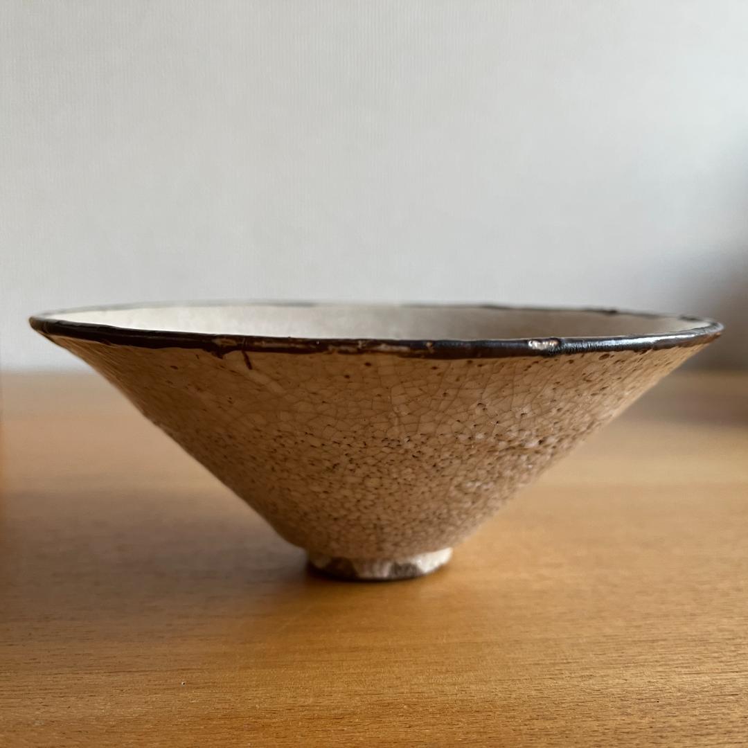 志野織部茶碗 宋代写の緊張感ある造形 箱・仕覆付