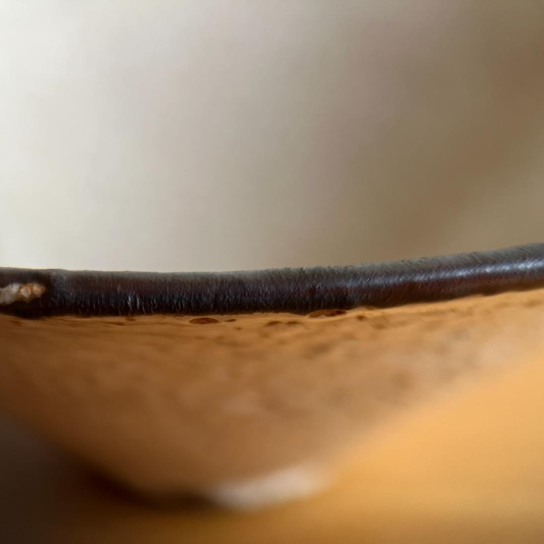 志野織部茶碗 宋代写の緊張感ある造形 箱・仕覆付