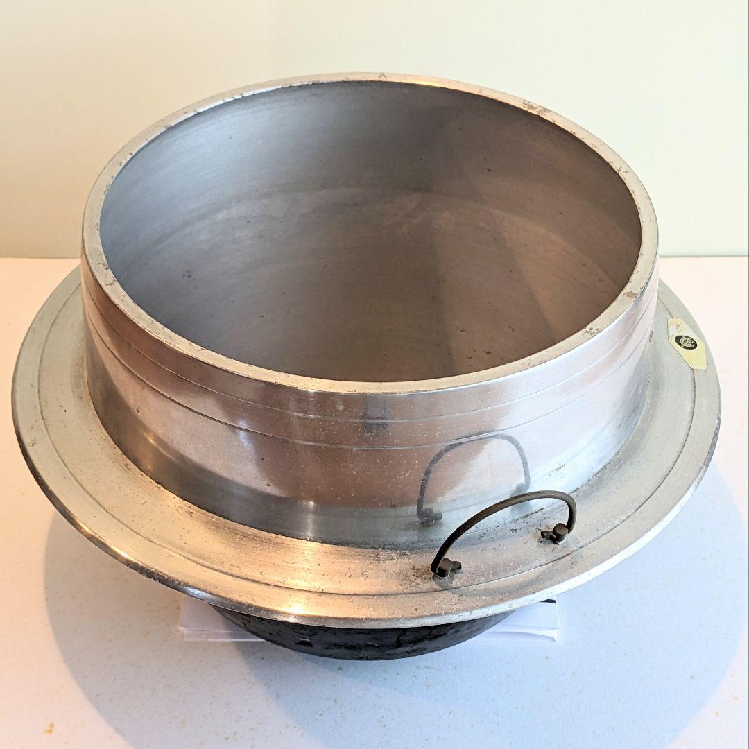 【美品】羽釜　二升炊き　約26cm　亀印　ヒノキの蓋付き