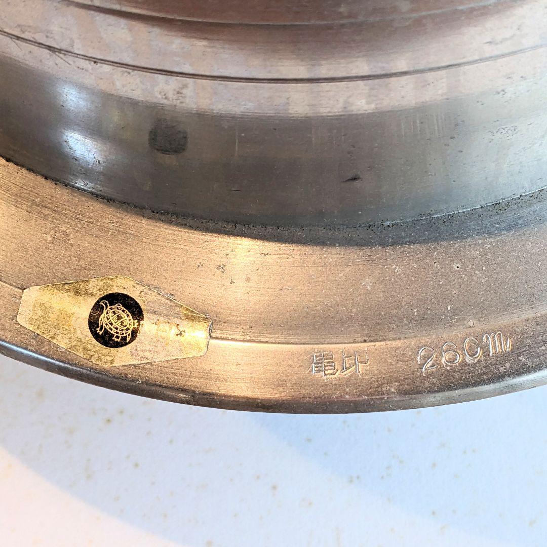 【美品】羽釜　二升炊き　約26cm　亀印　ヒノキの蓋付き