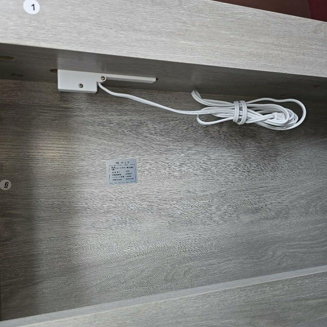 ダブルベッドフレーム ライトグレー 木製 東京23区全域送料無料