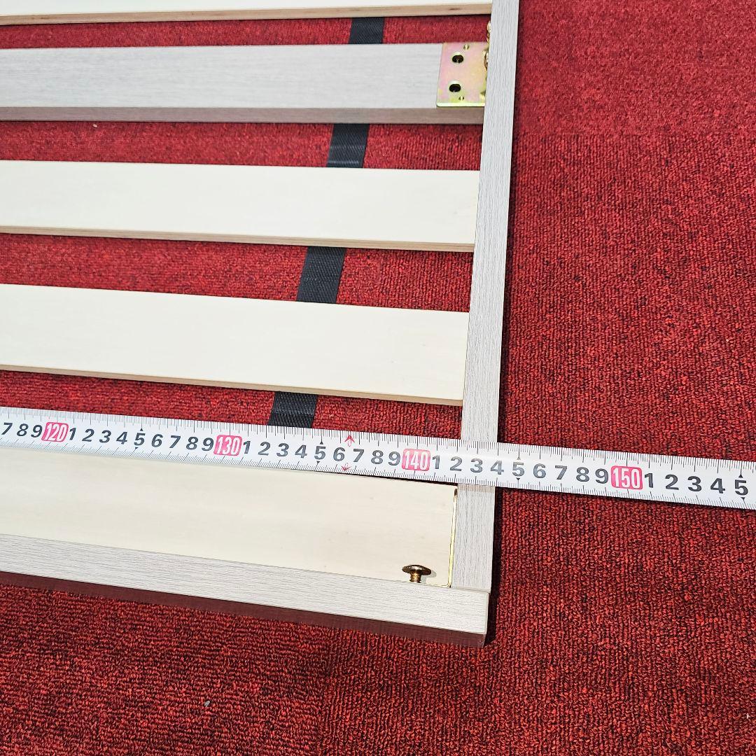 ダブルベッドフレーム ライトグレー 木製 東京23区全域送料無料