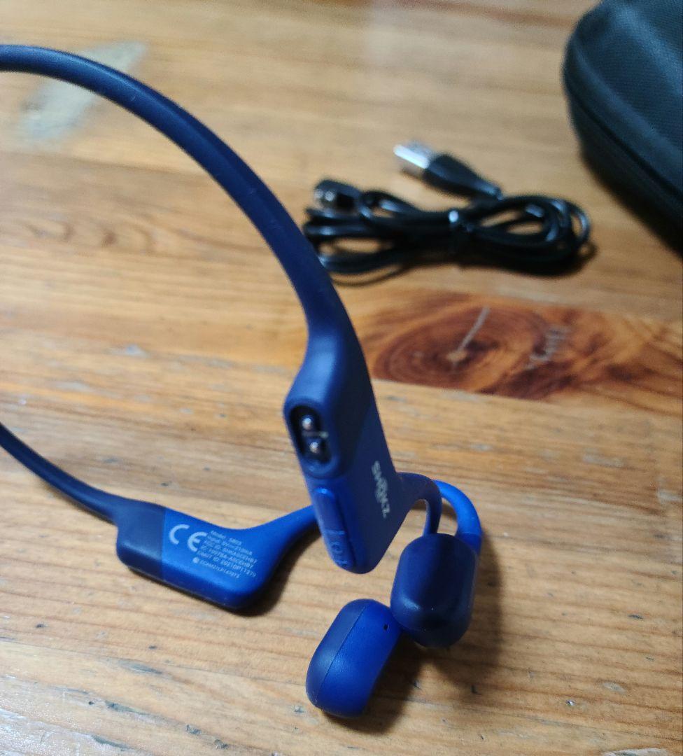 Shokz OpenRun s803 骨伝導イヤホン 充電ケーブル付き