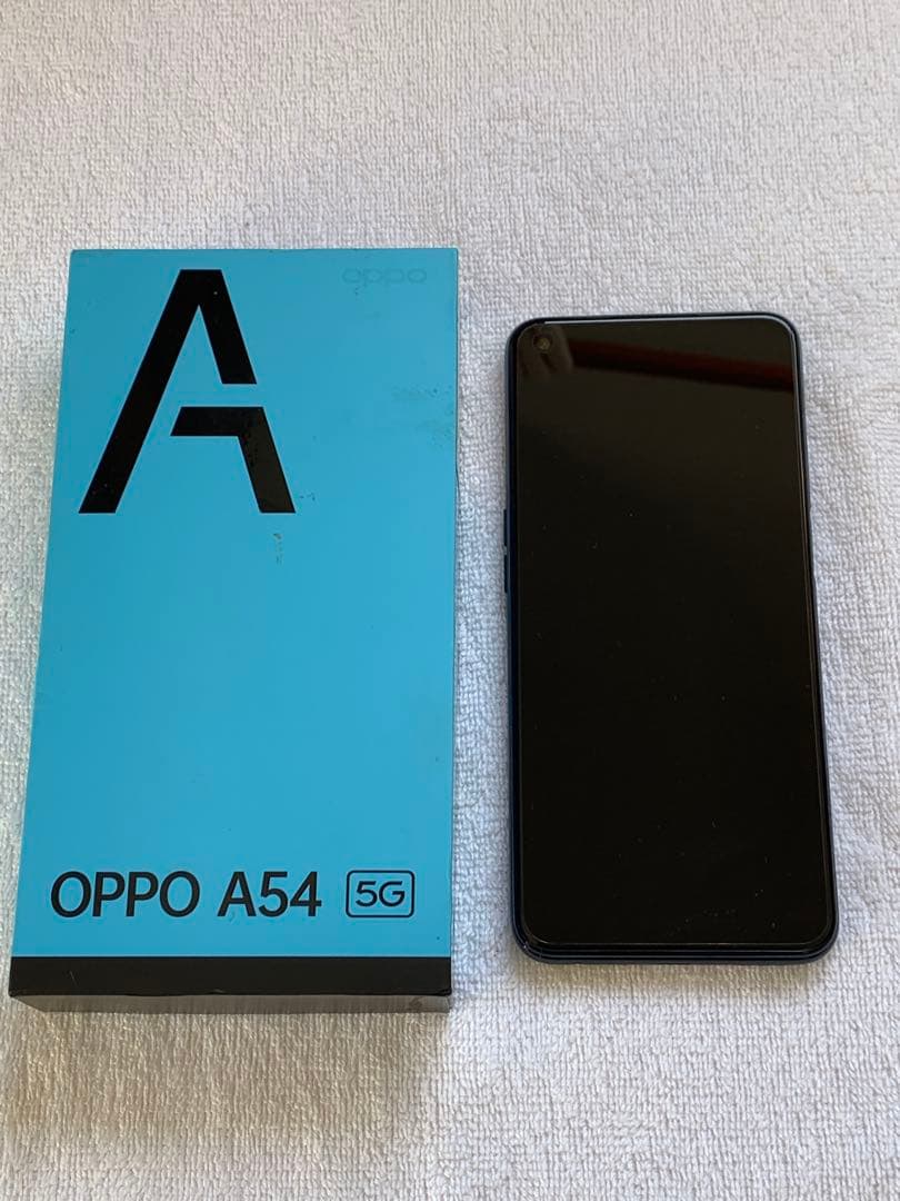 美品 OPPO A54 5G OPG02 シルバーブラック 本体 SIMフリー
