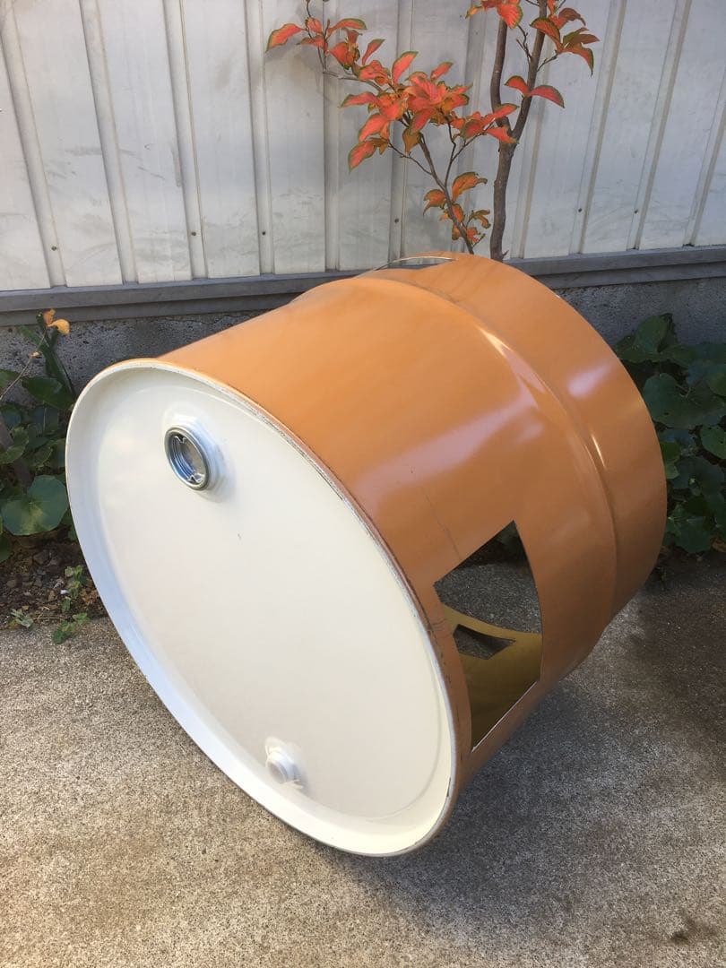 ドラム缶 焼却炉 半切り 上半分