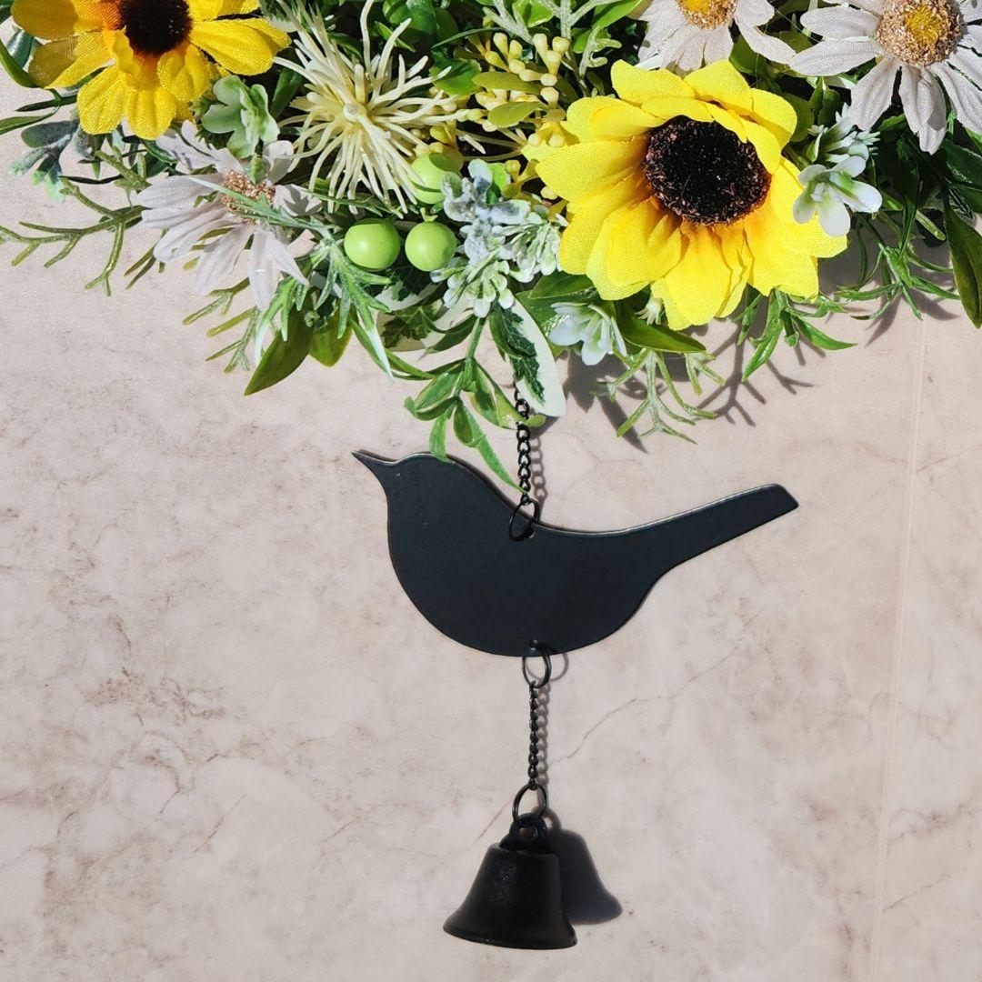 向日葵リース276　ドアベル付き