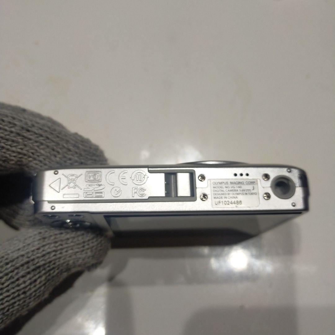 動作確認 充電器付 OLYMPUS VG-140 シルバー デジカメ HDムービ