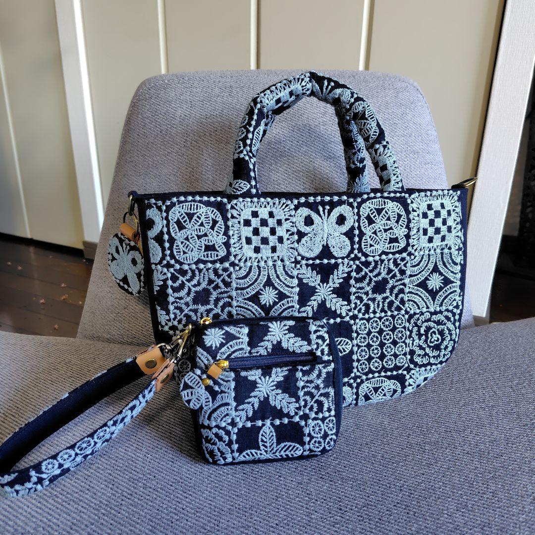 ミナペルホネン　ころんハンドメイドバック