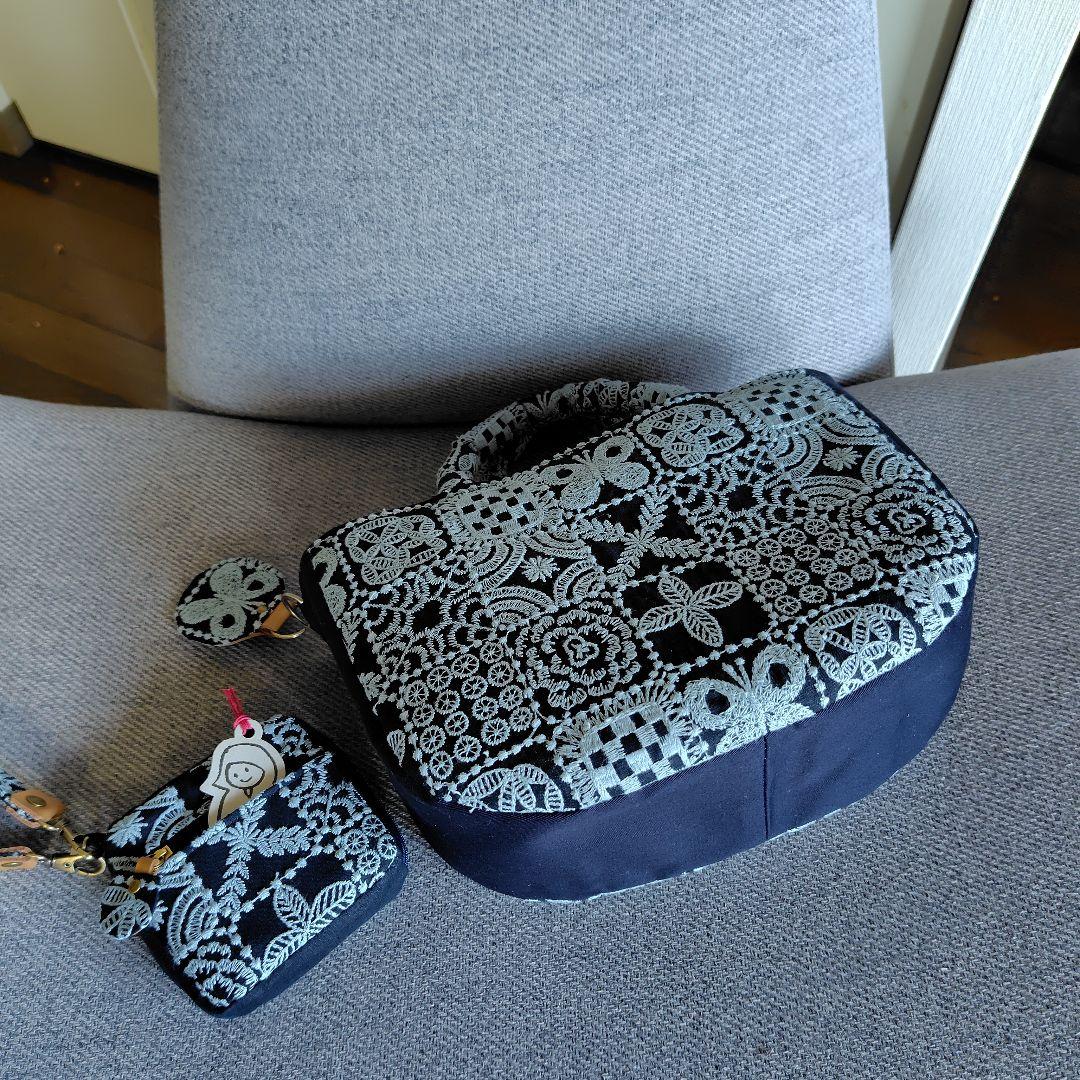 ミナペルホネン　ころんハンドメイドバック