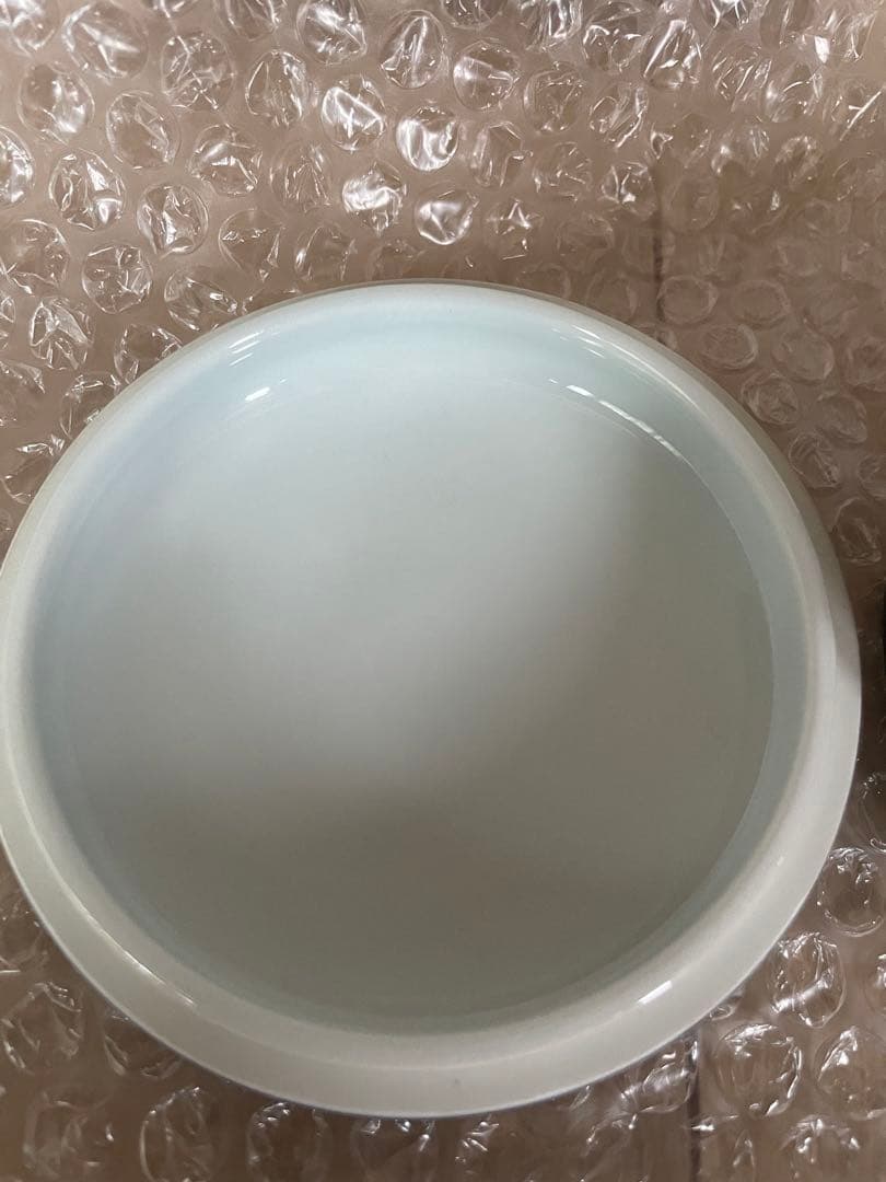 未使用 木箱付き 源右衛門 染付梅地紋 蓋物