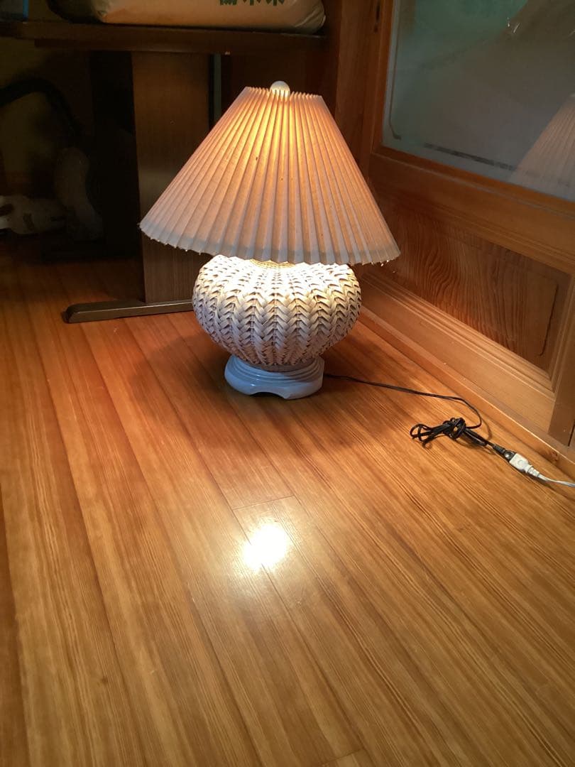 ラタン編み込みデザイン フロアスタンド　大型