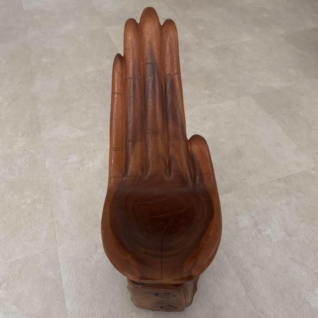 木製 手 椅子 スツール オブジェ アジアン インテリア