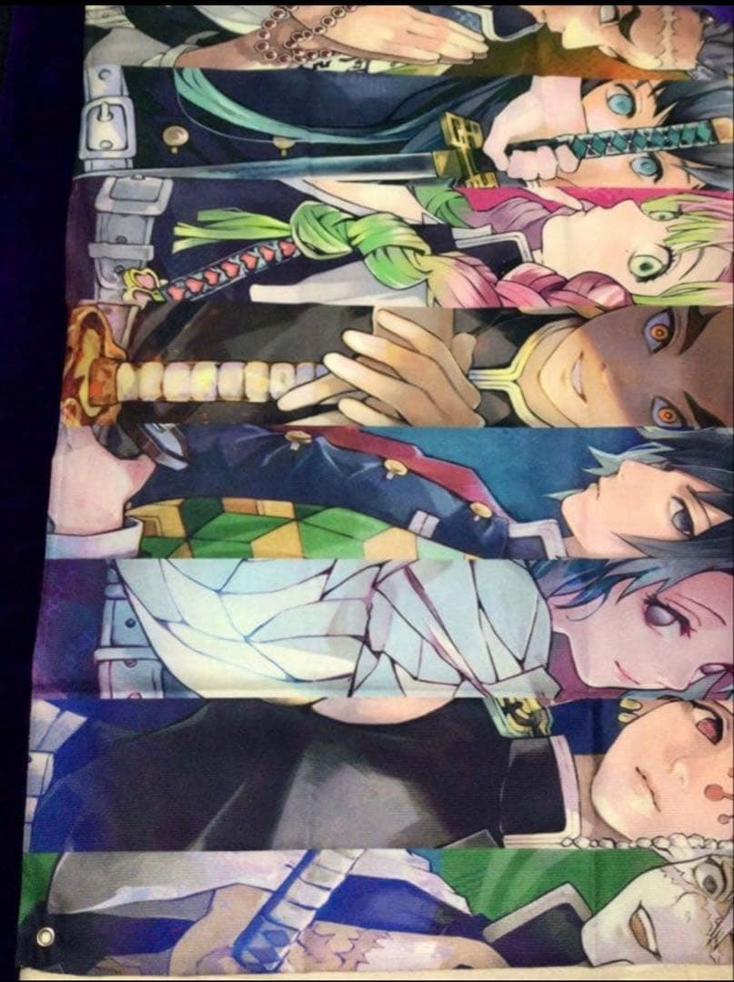 鬼滅の刃 柱集結　布製　タペストリー 50×70 美品 映える神デザイン　飾れる