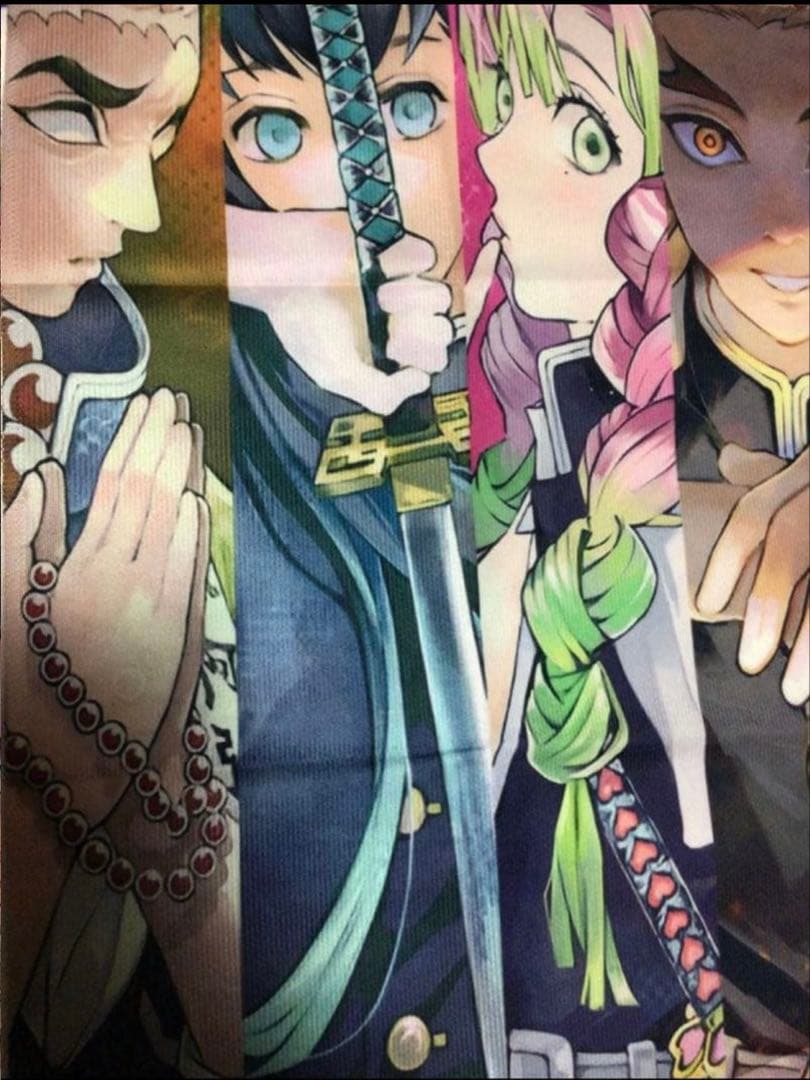 鬼滅の刃 柱集結　布製　タペストリー 50×70 美品 映える神デザイン　飾れる