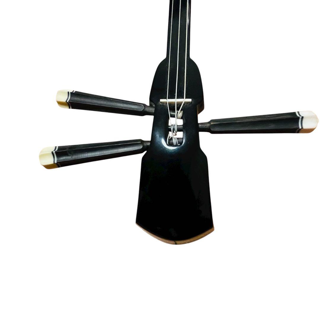 ジャンク　三線 本蛇皮 ソフトケース付き　破れあり 沖縄　修理・部品取りに