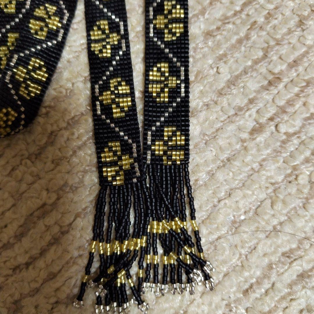 ビーズ織り　ラリエット