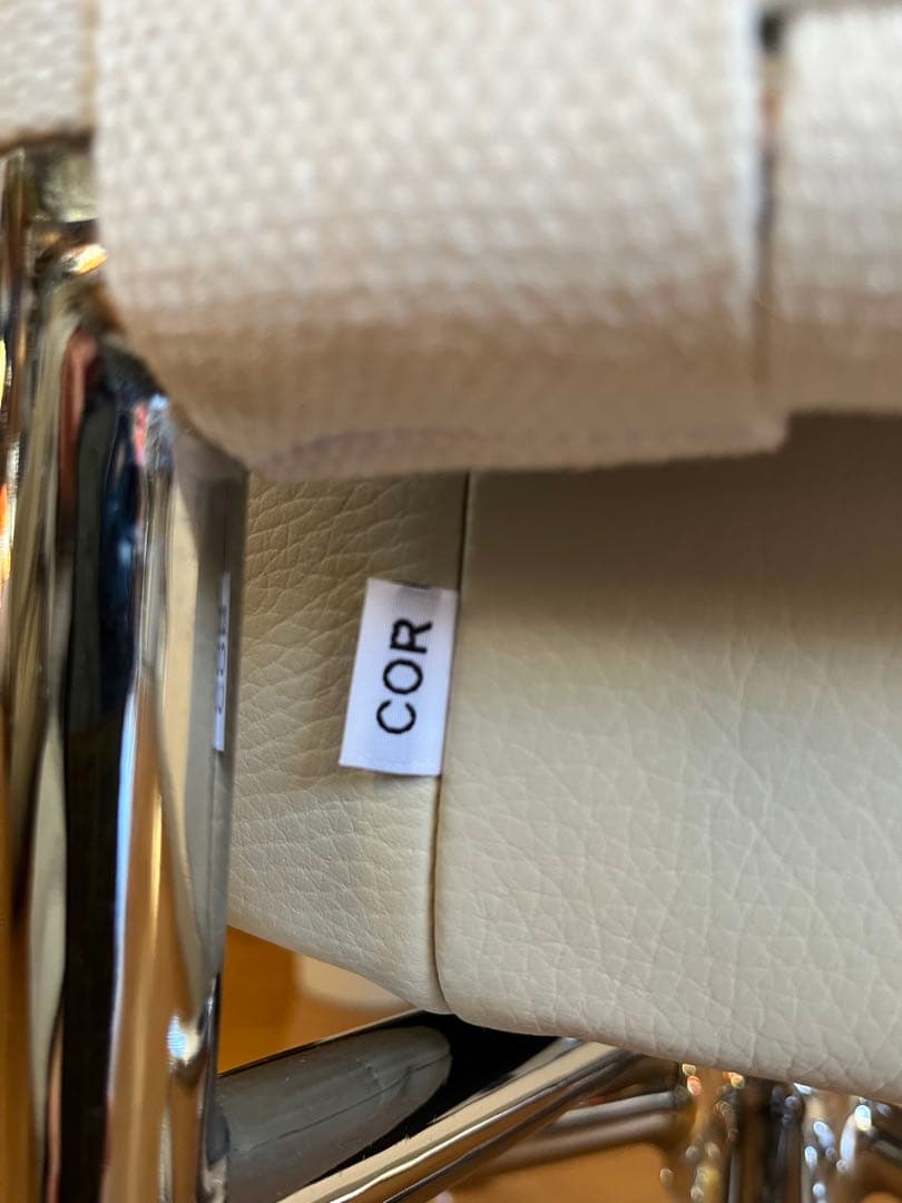 ドイツ　COR コア　サーコ　ラウンジチェア　本革　ポストモダン　39万　美品