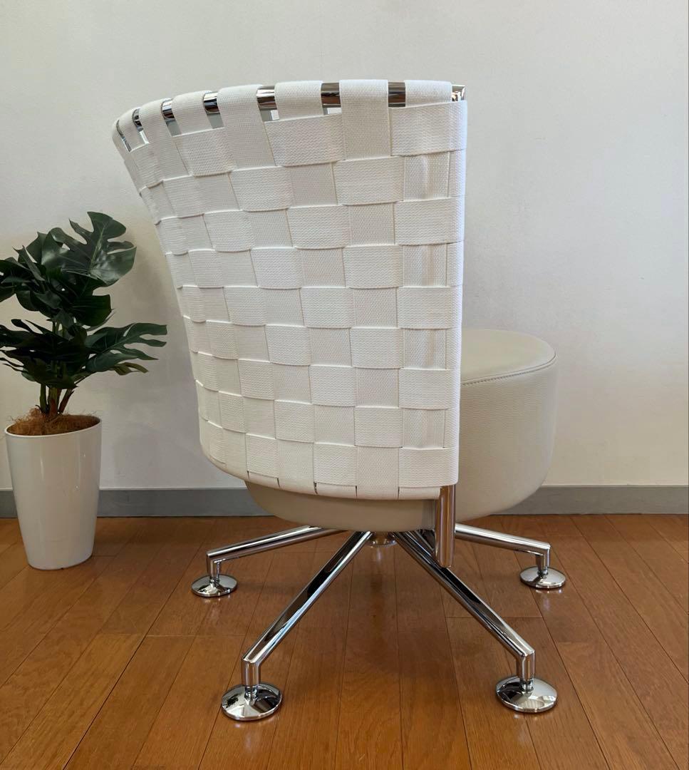 ドイツ　COR コア　サーコ　ラウンジチェア　本革　ポストモダン　39万　美品