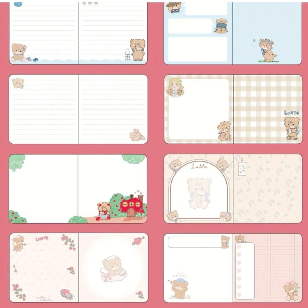 【日本未発売！希少！新品】　mikko ミッコ ノート　メモ帳　ラテ　くま