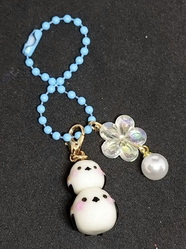 親子シマエナガ　ストラップ