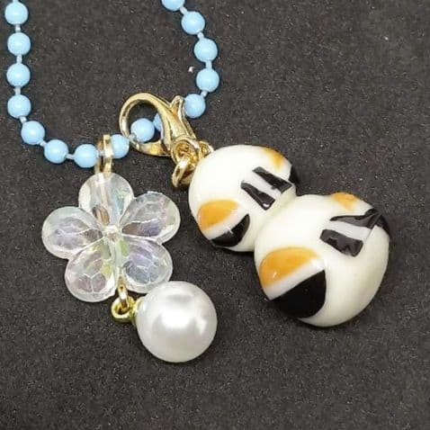 親子シマエナガ　ストラップ