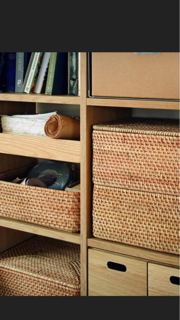 無印良品　重なるラタン　6個セット