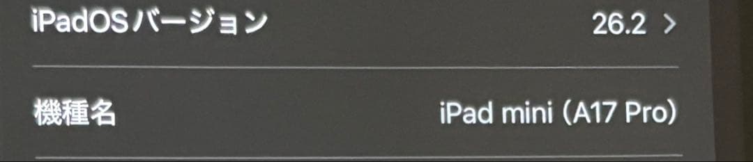 iPad mini A17 Pro[128GB] Wi-Fiモデル スターライト