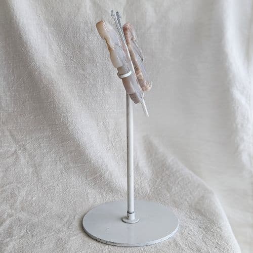 ✧ブルー＆ピンク桜瑪瑙 バタフライス タンド付✧