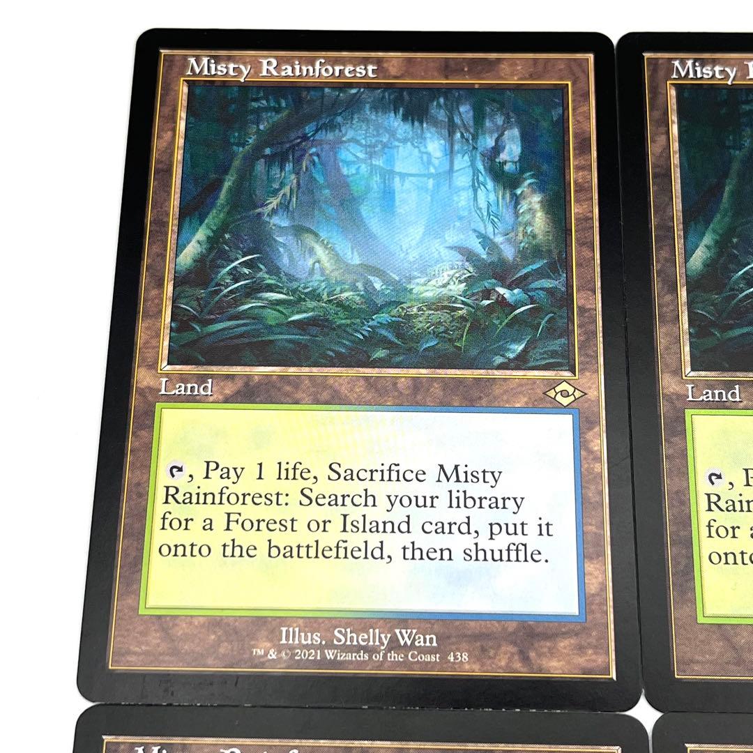 霧深い雨林　旧枠　英語　4枚セット　MTG